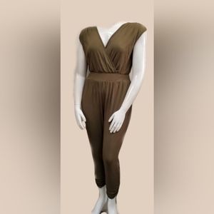 Women's olive jumpsuit